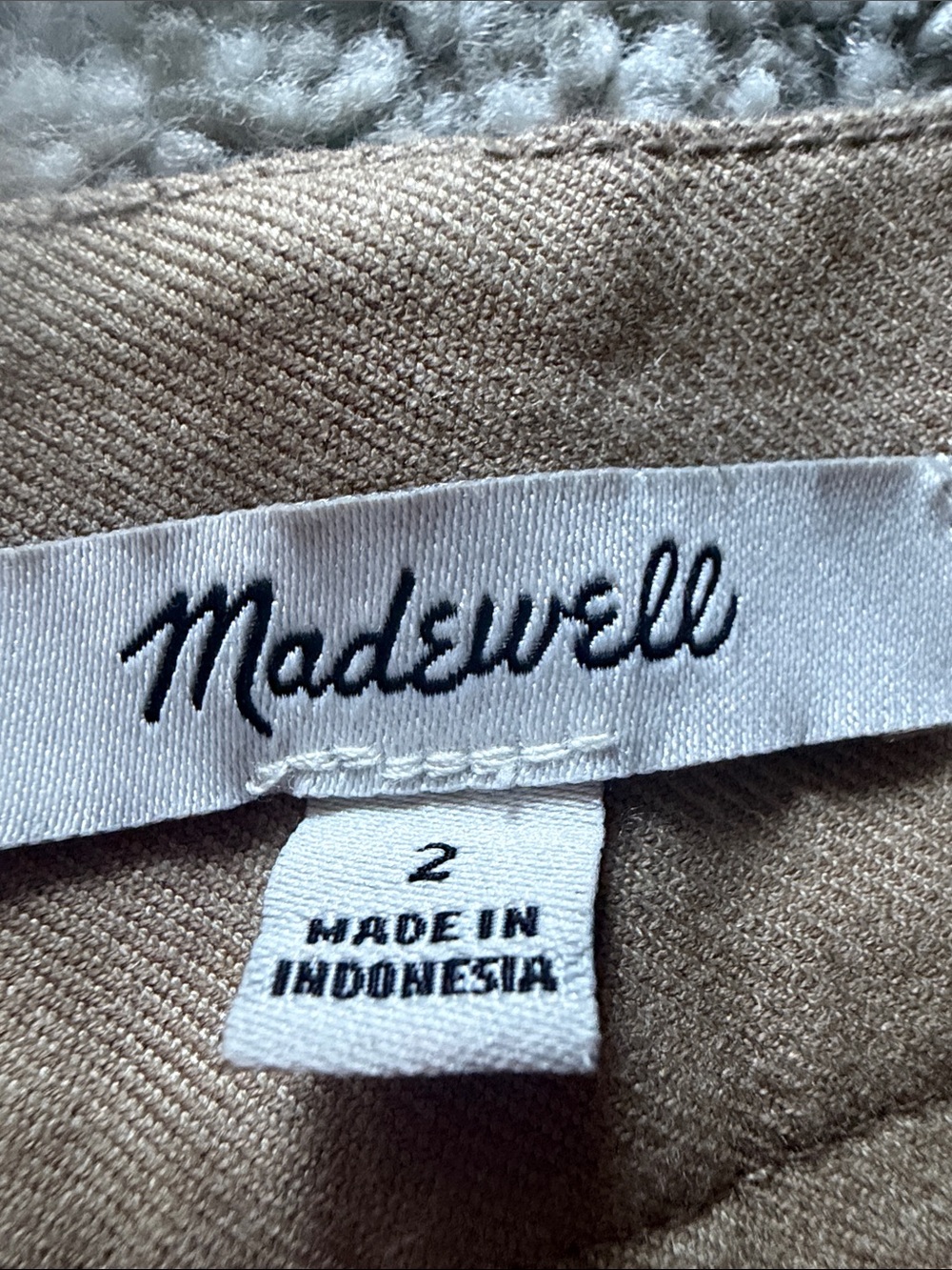 Madewell Wide-Leg High-Rise Pants in Tan Size 2 - Picture 5 of 7